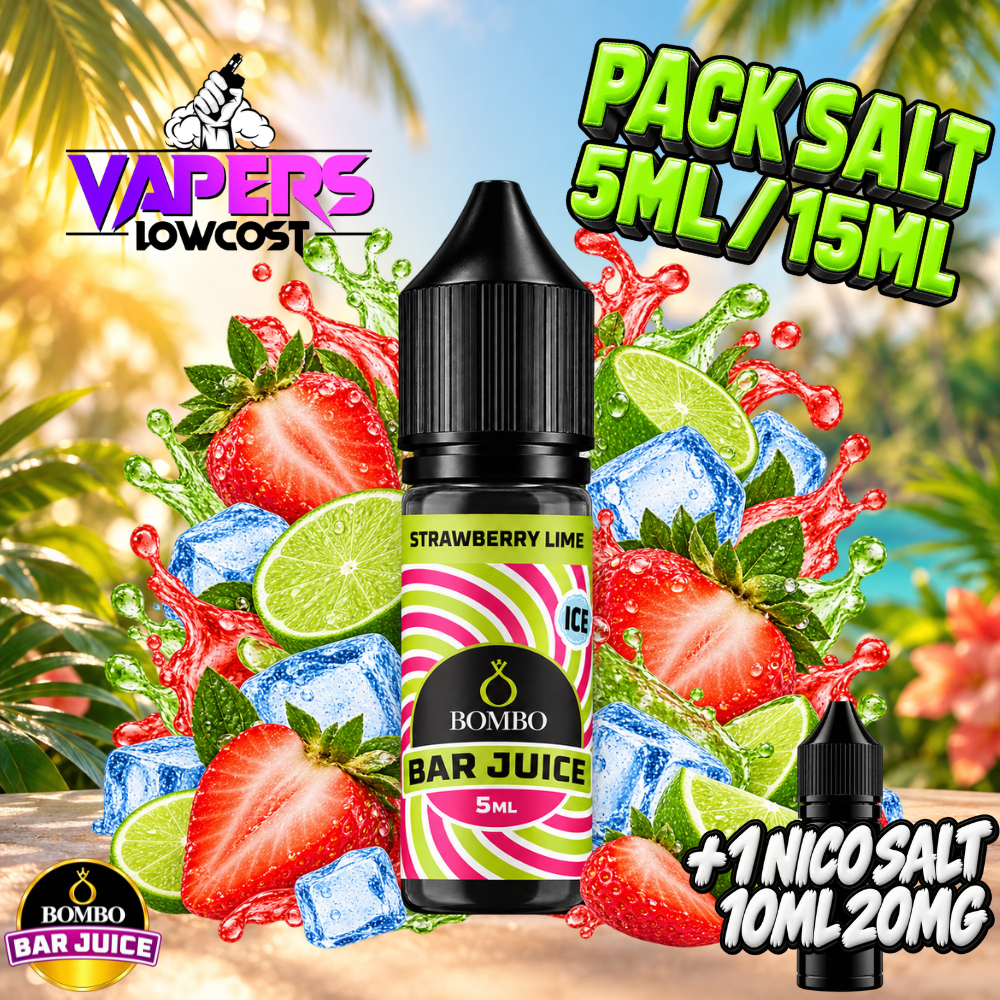 Bombo Bar Juice Strawberry Lime Ice