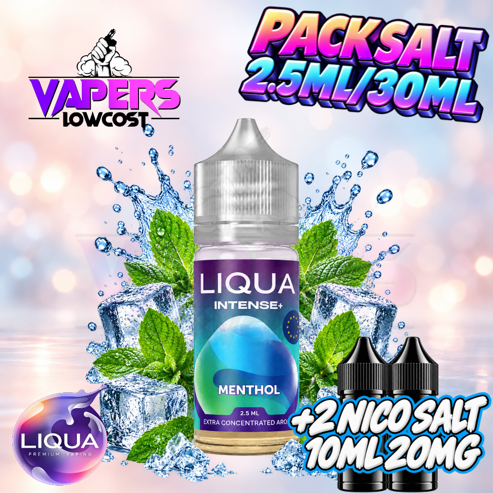 Liqua Intense Pack Salt 2.5ml/30ml – Menthol
