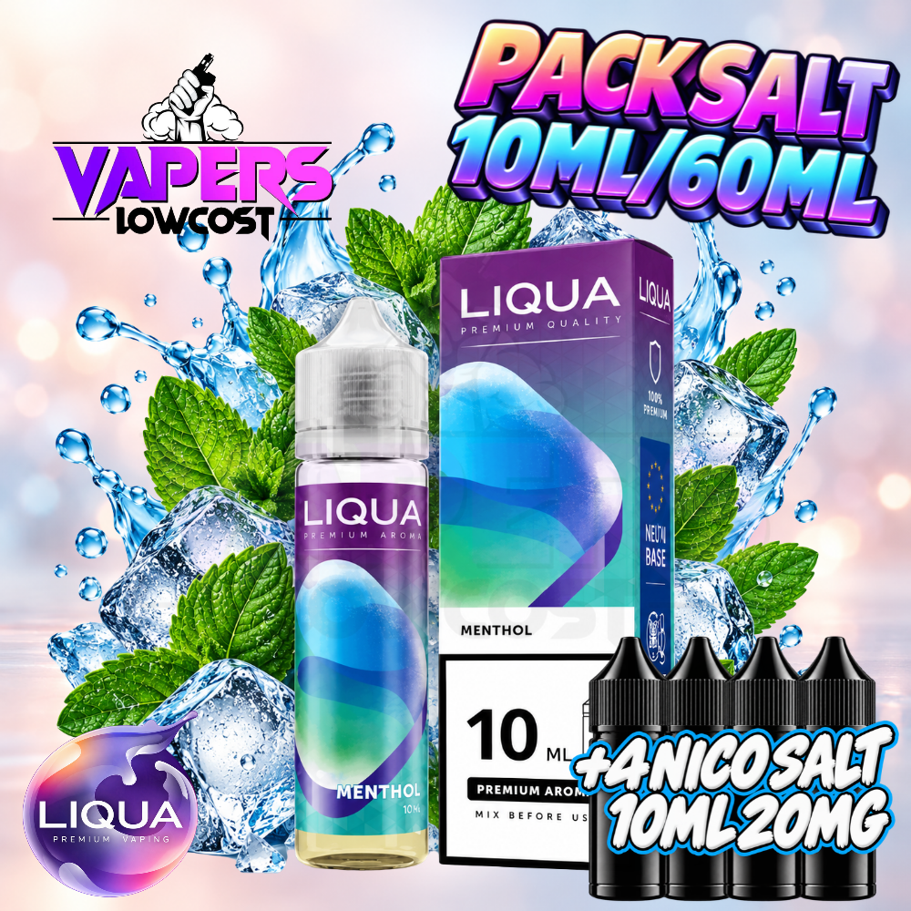 Liqua Pack Salt Menthol 10ml/60ml