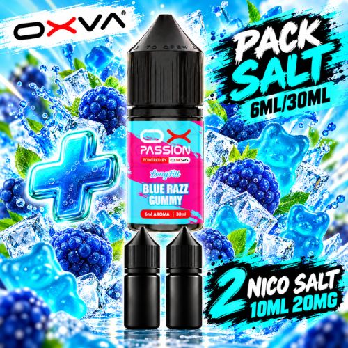 OXVA Passion Pack Salt 6ml/30ml Blue Razz Gummy