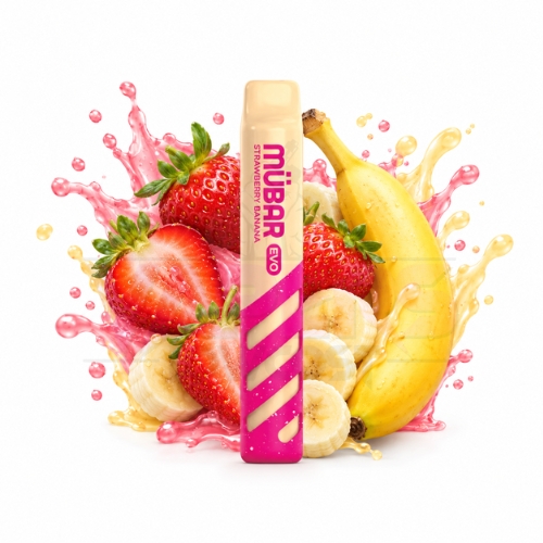 Mübar EVO 800 Puffs Strawberry Banana