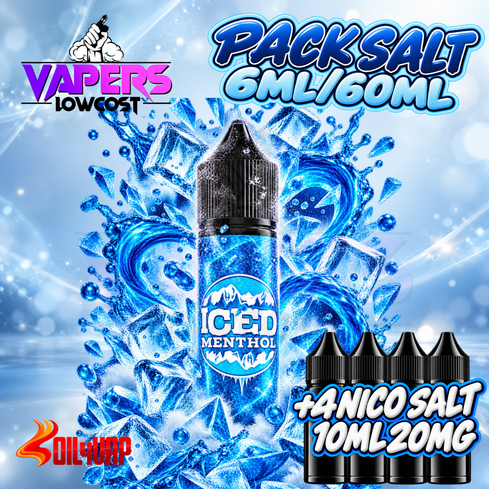 Oil4Vap Iced Menthol Pack Salt 6ml/60ml