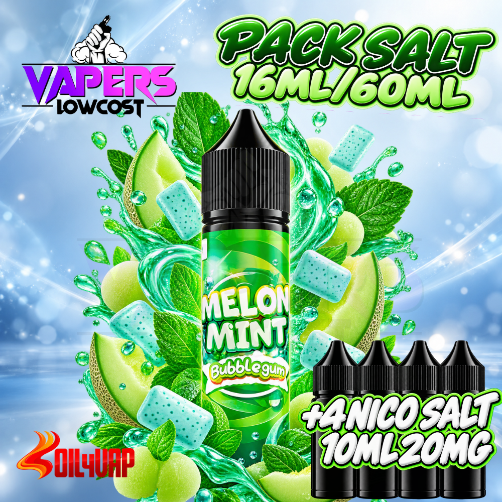 Oil4Vap Melon Mint Bubblegum Pack Salt 8ml/60ml
