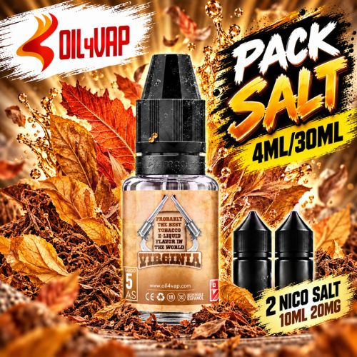 Oil4Vap Pack Salt 4ml/30ml Virginia