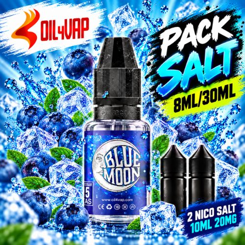 Oil4Vap Pack Salt 8ml/30ml Blue Moon