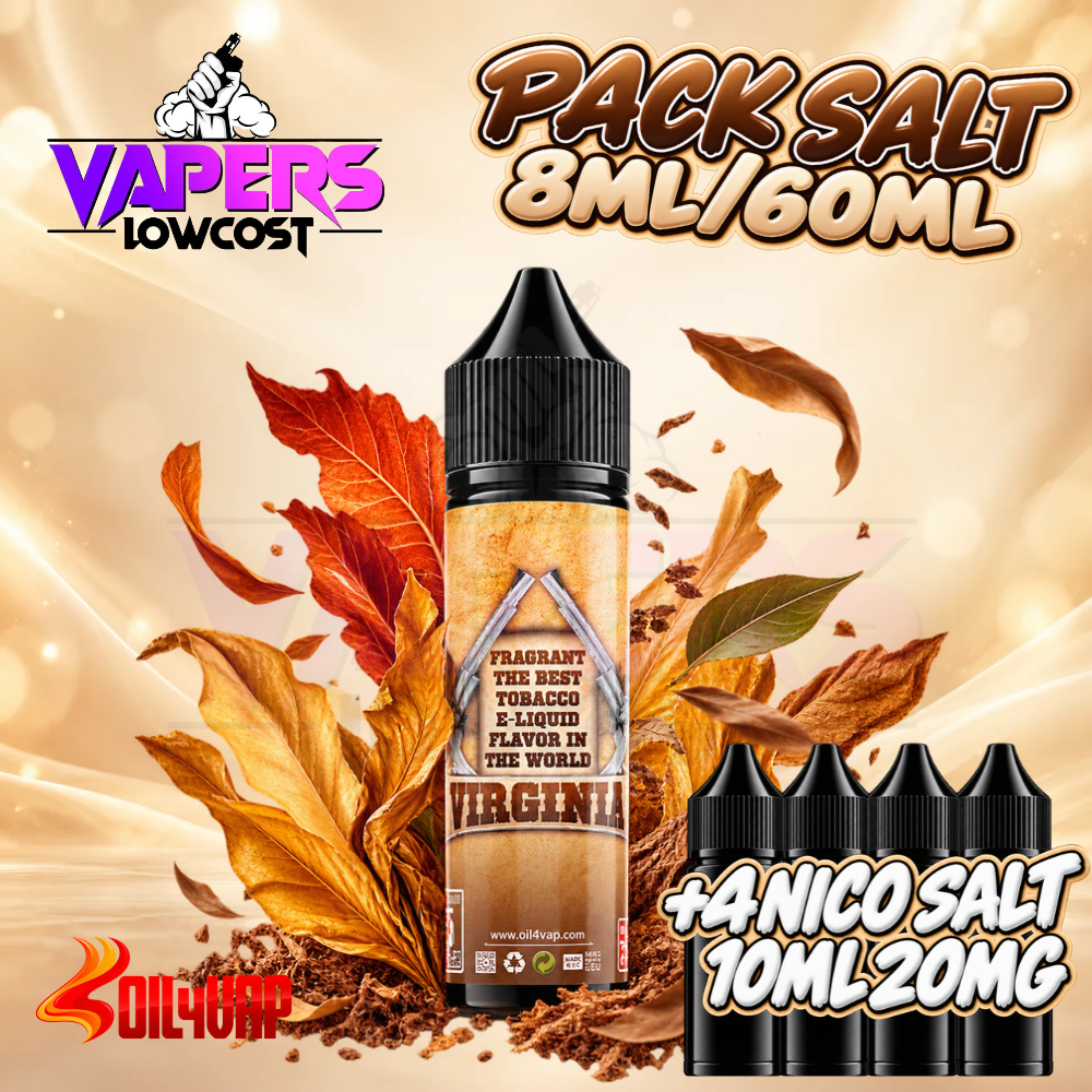 Oil4Vap Virginia Pack Salt 8ml/60ml