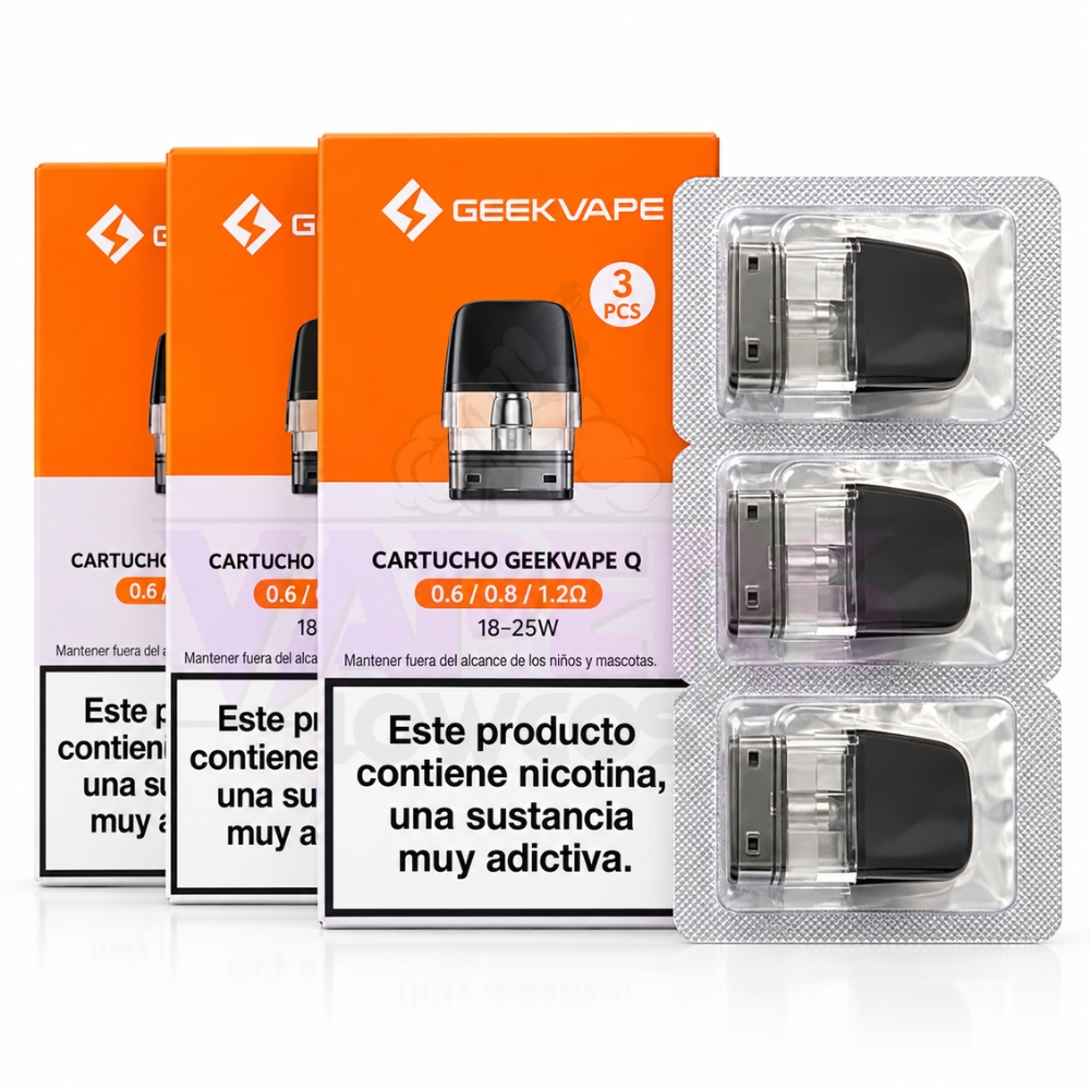 Caja Cartuchos Geekvape Q Series 3 unidades
