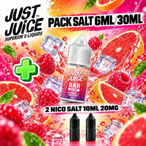Just Juice Pack Salt 6ml/30ml Raspberry Grapefruit