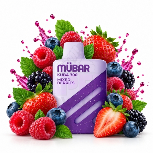 Mübar Kuba 700 Mixed Berries 20mg