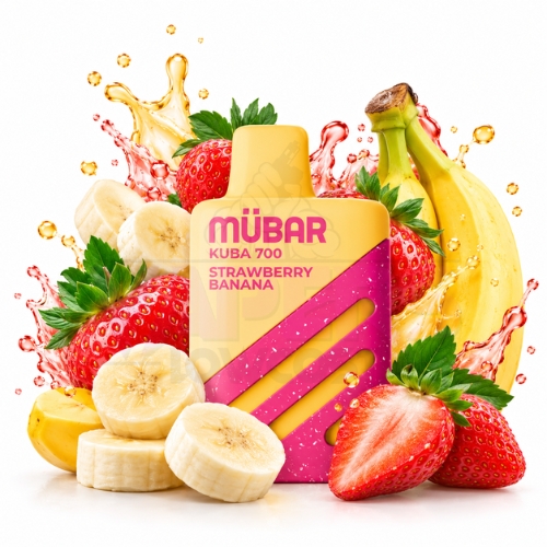Mübar Kuba 700 Strawberry Banana 20mg