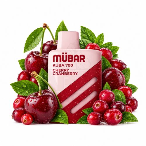 Mübar Kuba 700 Puff Zero Nicotina Cherry Cranberry
