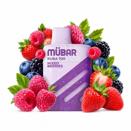 Mübar Kuba 700 Puff Zero Nicotina Mixed Berries