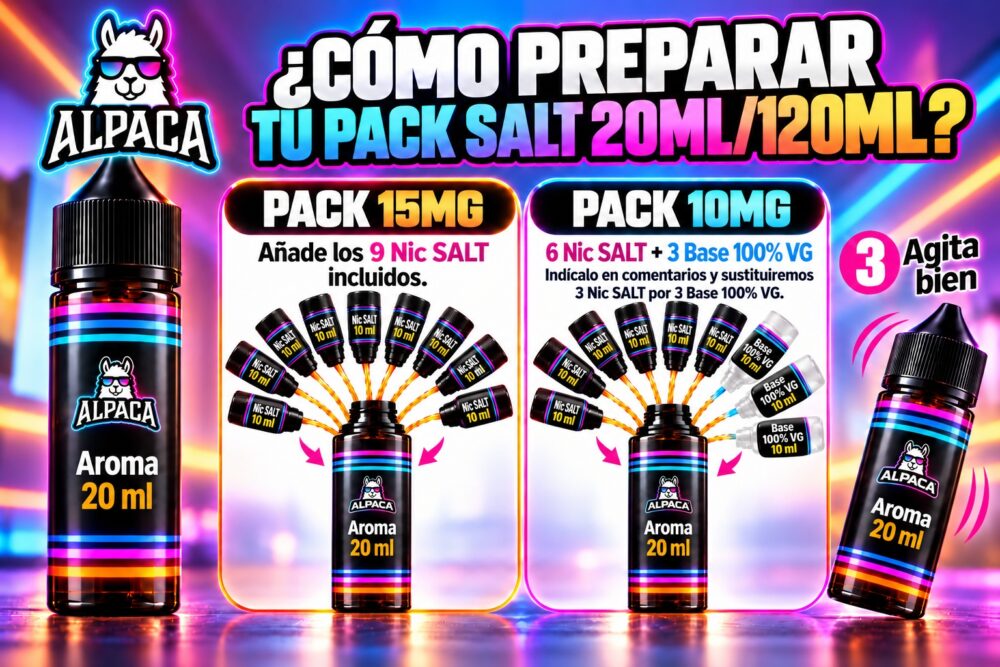 Alpaca Pack Salts 20ml/120ml