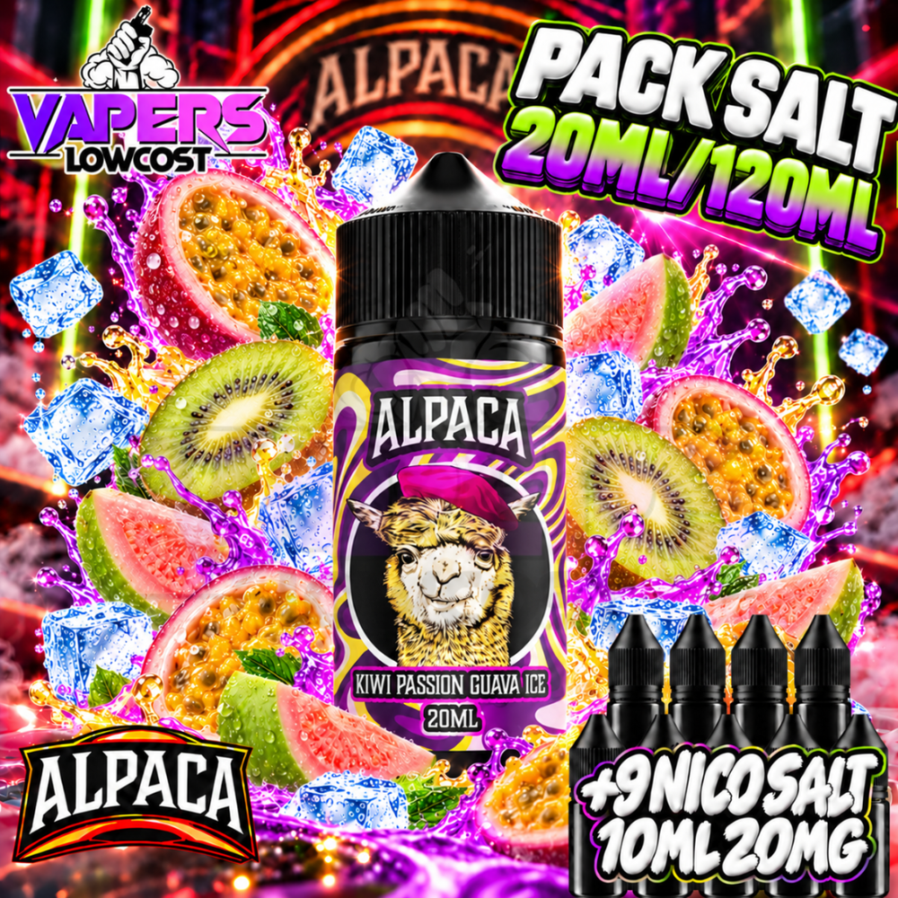 Alpaca Kiwi Passion Guava Ice Pack Salts 20ml/120ml