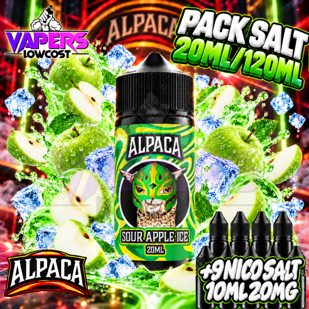 Alpaca Sour Apple Ice Pack Salts 20ml/120ml