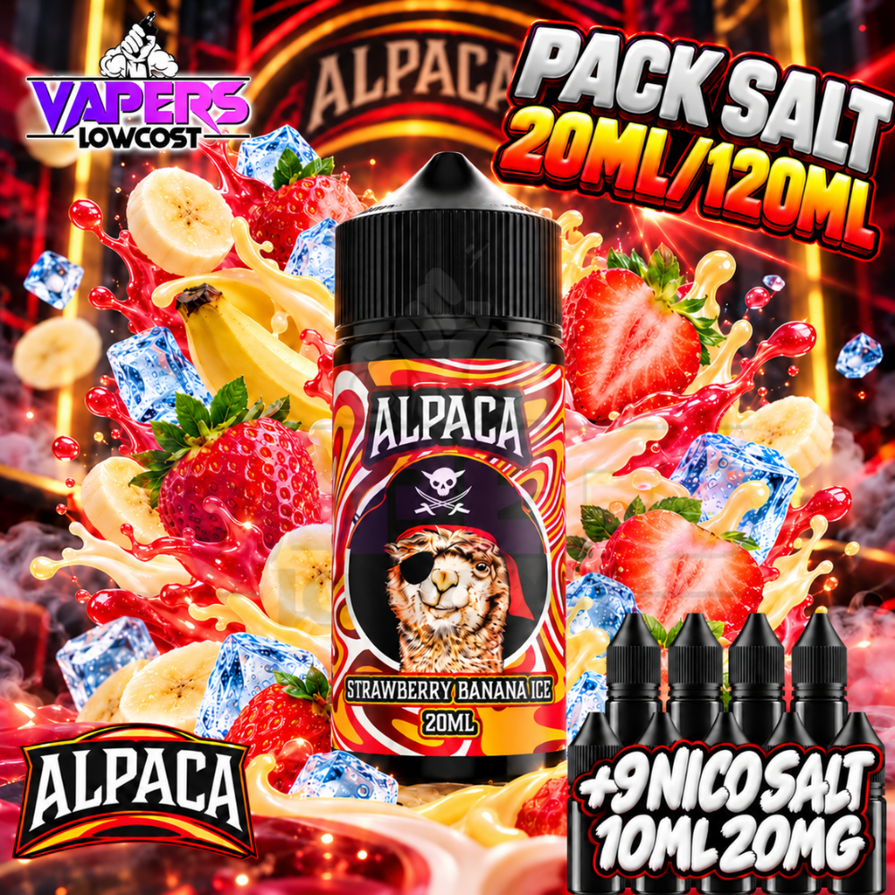 Alpaca Strawberry Banana Ice Pack Salts 20ml/120ml