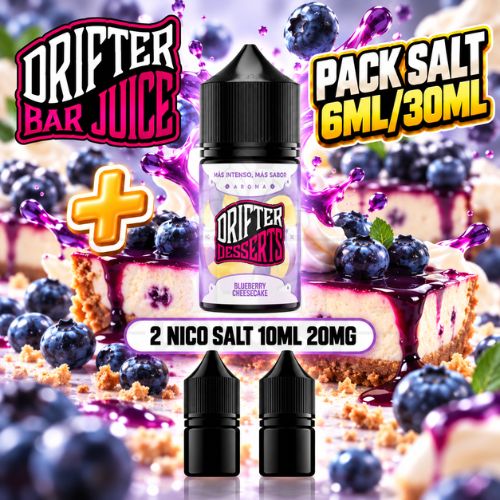 Drifter Desserts Pack Salt 6ml/30ml Blueberry Cheesecake