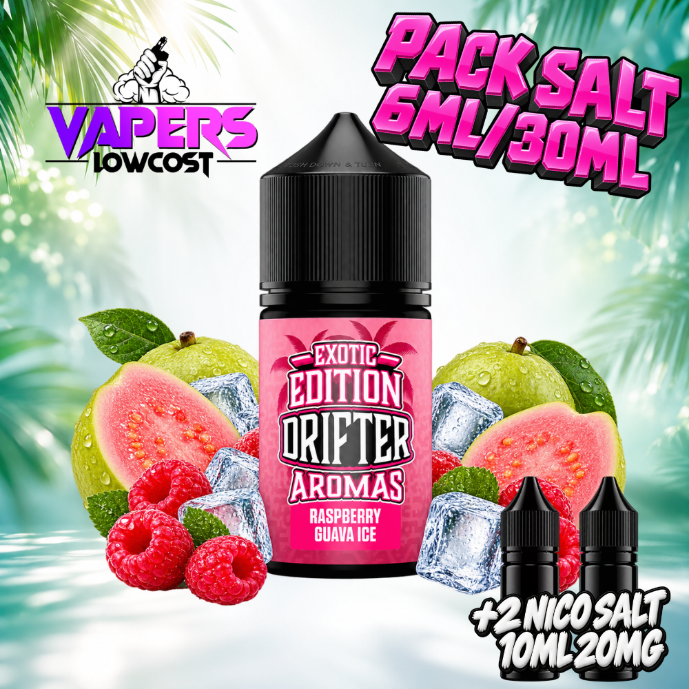Drifter Exotic Pack Salt 6ml/30ml Raspberry Guava Ice