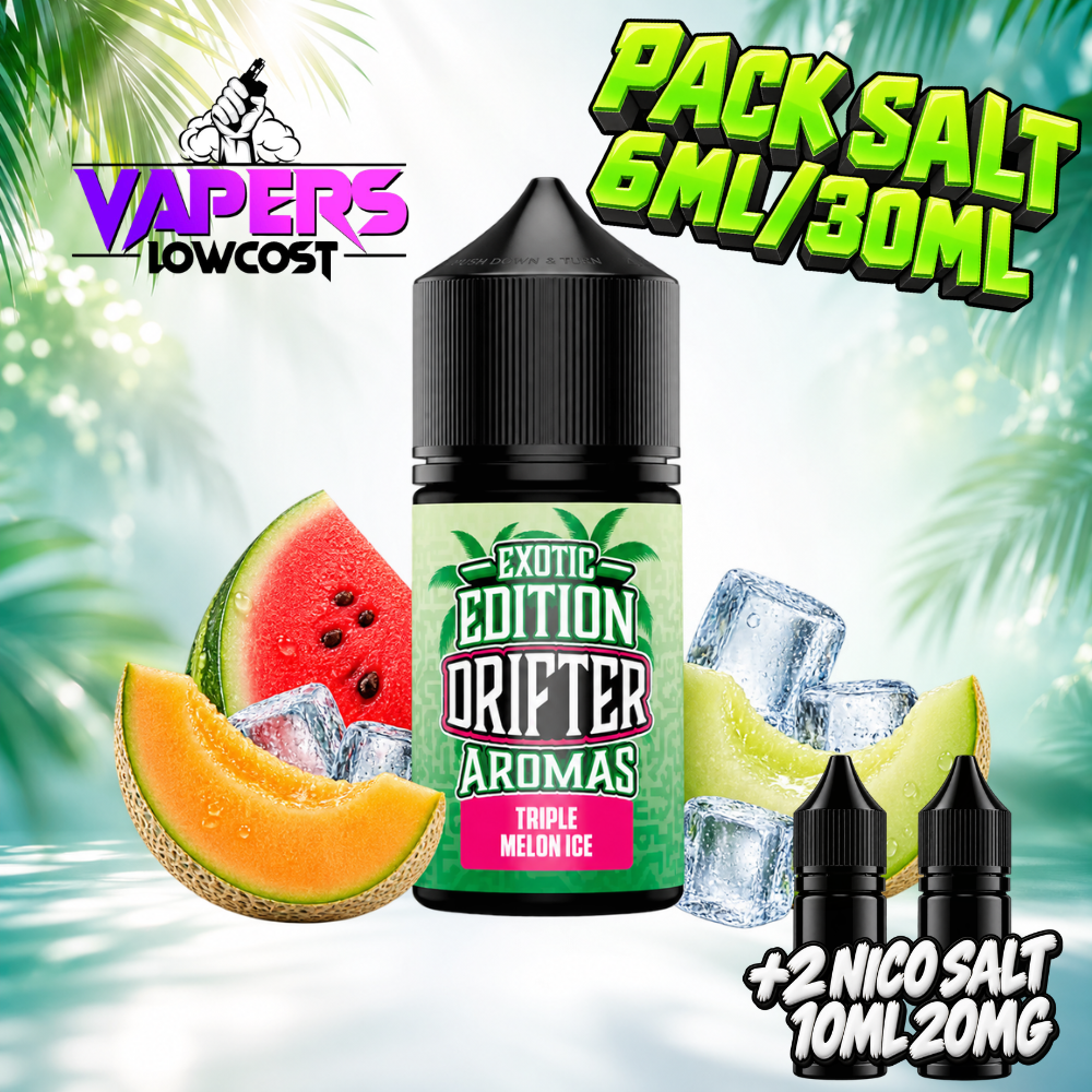 Drifter Exotic Pack Salt 6ml/30ml Triple Melon Ice