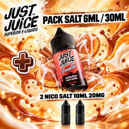 Just Juice Pack Salt 6ml/30ml Cinnamon Pancakes