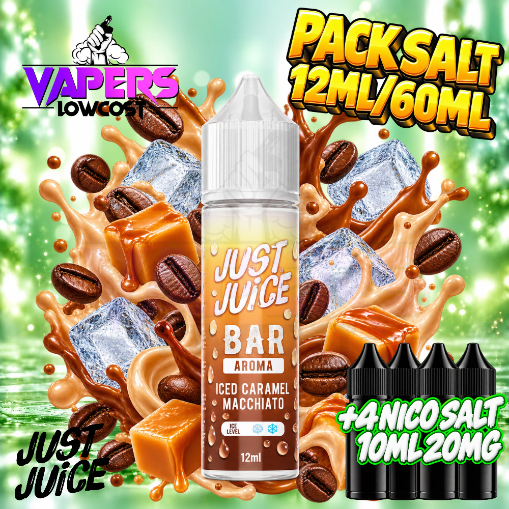 Just Juice Pack Salt 16ml/60ml – Iced Caramel Macchiato