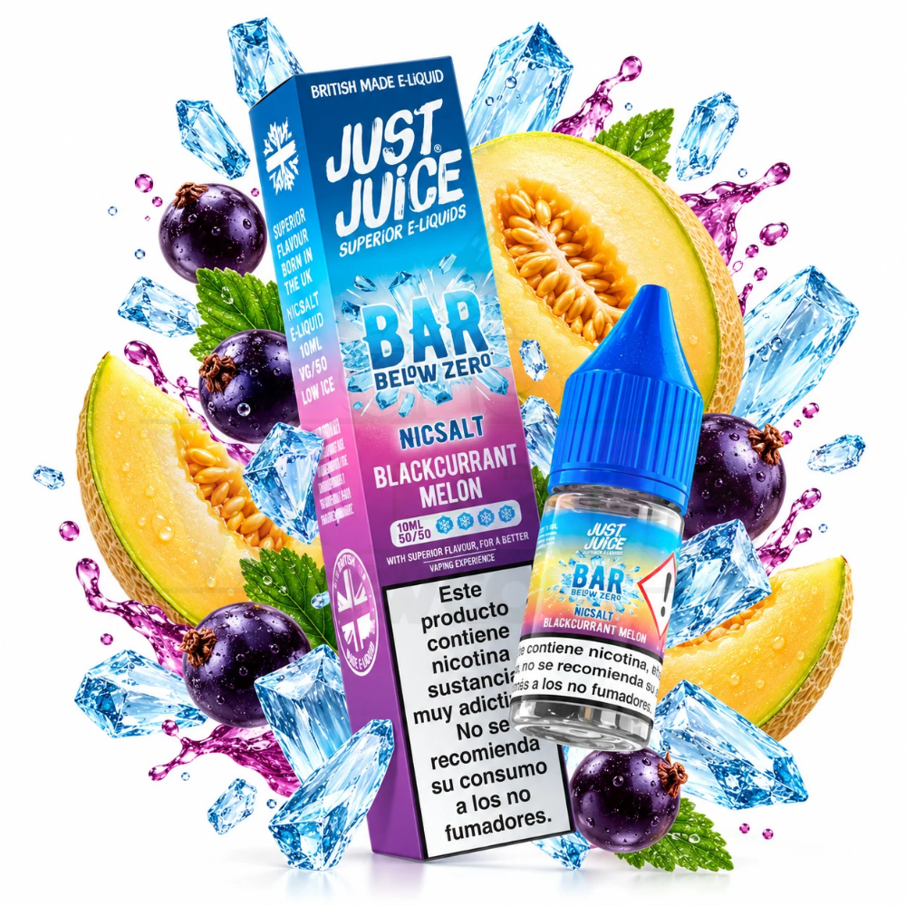 Just Juice Below Zero Blackcurrant Melon Nic Salt 10ml