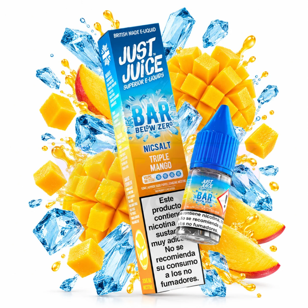 Just Juice Bar Below Zero Nic Salt 10ml – Triple Mango