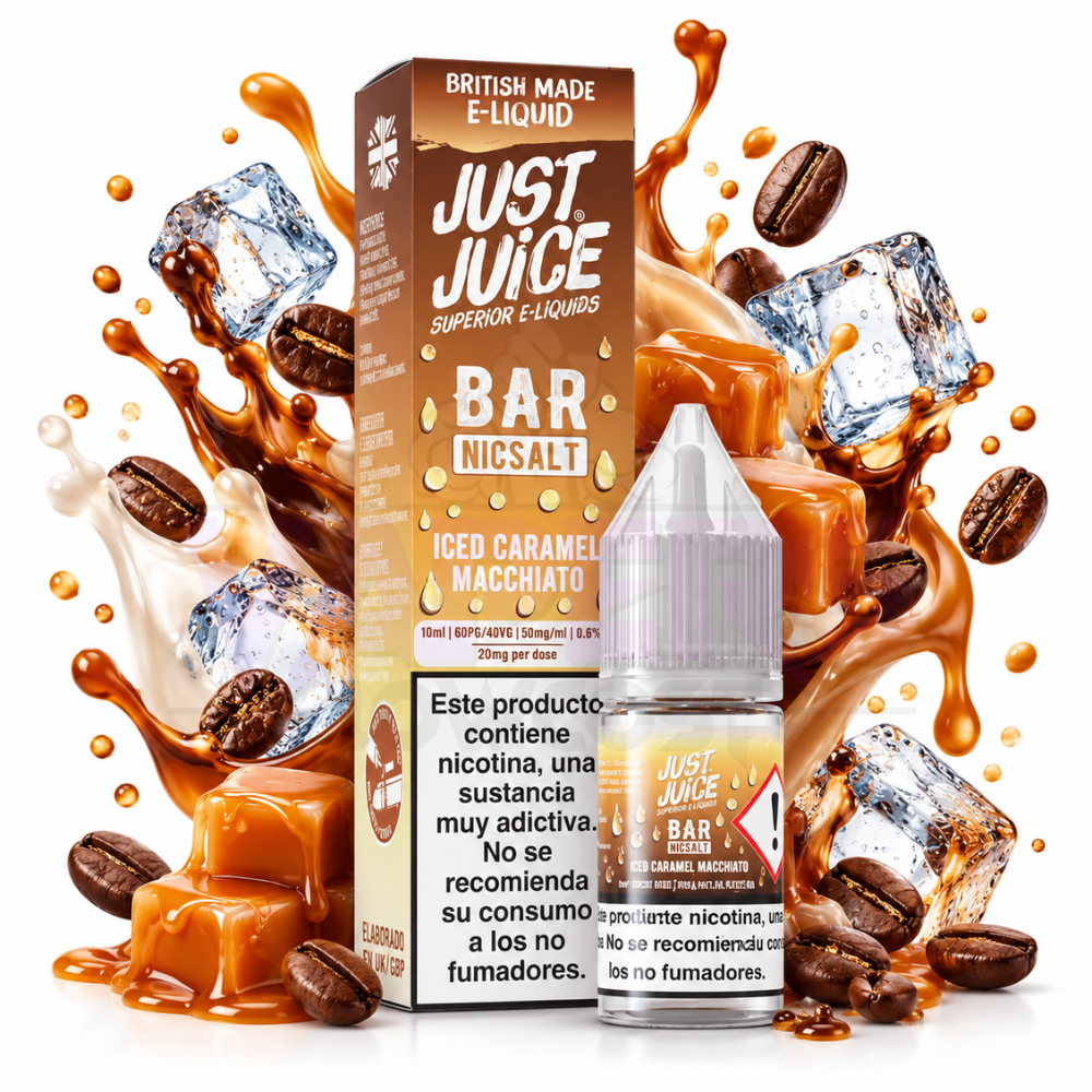 Just Juice Bar Iced Caramel Macchiato Nic Salt 10ml