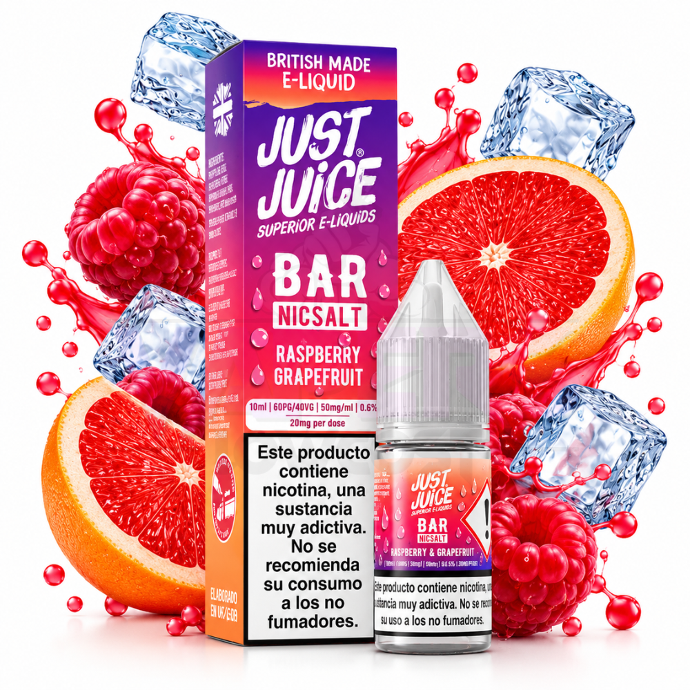 Just Juice Bar Raspberry Grapefruit Nic Salt 10ml